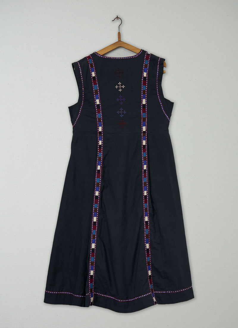 Reworn Embroidered Tunic Dress Size 12 (1867) | Multi