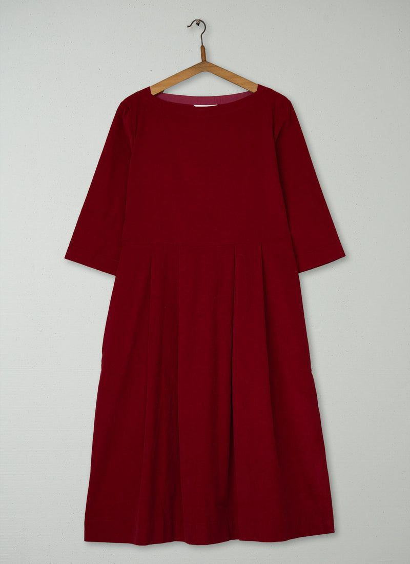 Reworn Needlecord Franca Dress Size 12 (1995) | Carmine