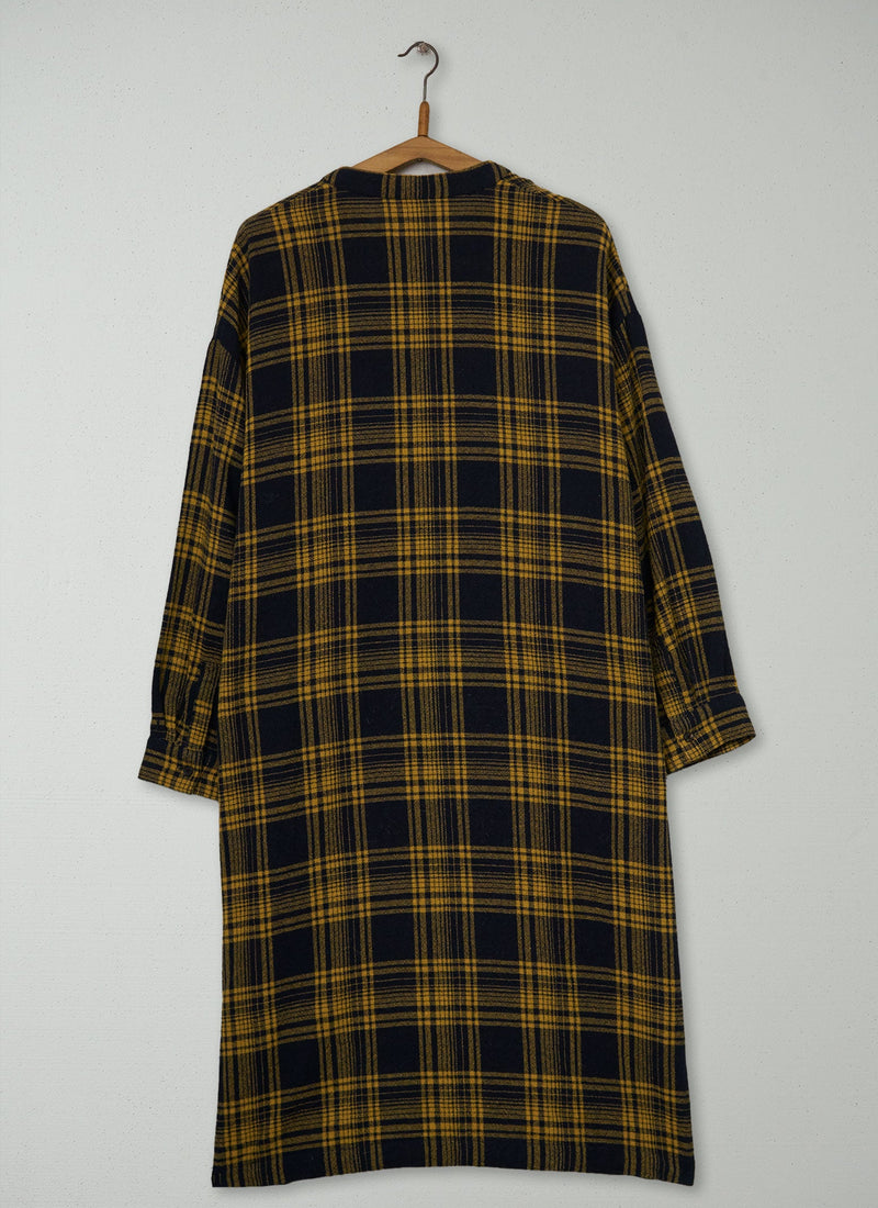 Reworn Wool Check Dress Size 14 (2209) | Multi