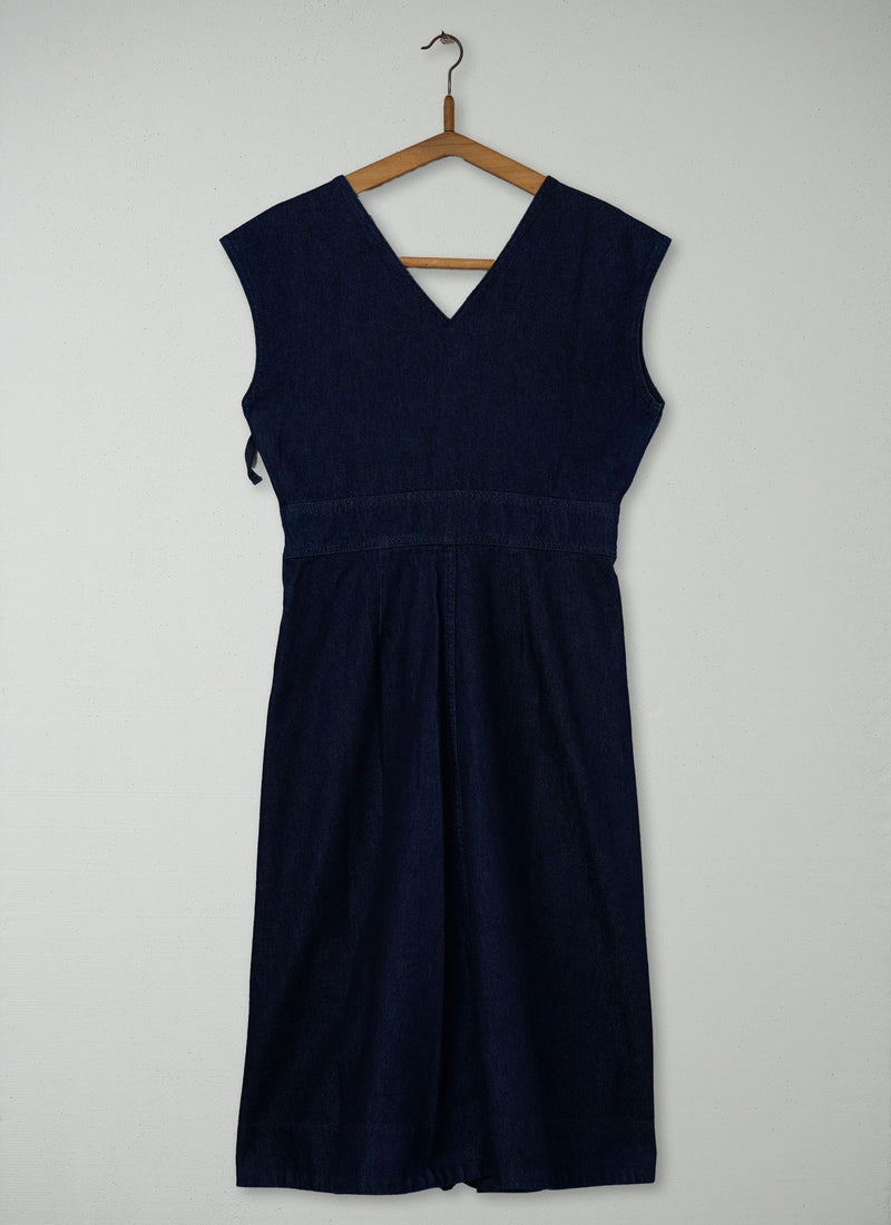 Reworn V Neck Dress Size 6 (2002) | Indigo