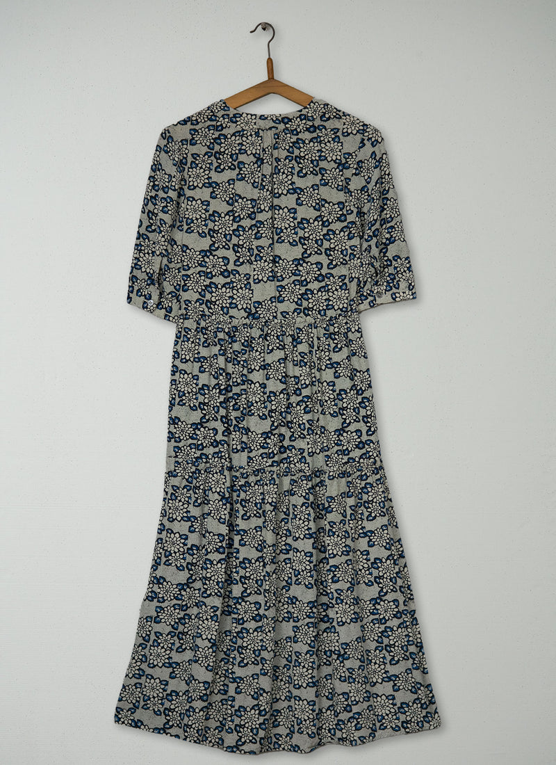 Reworn Floral Print Dress Size 6 (1963) | Multi