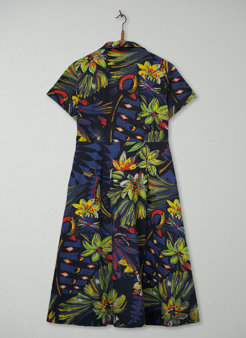 Reworn Vivace Print Shirt Dress Size 10 (2123) | Multi
