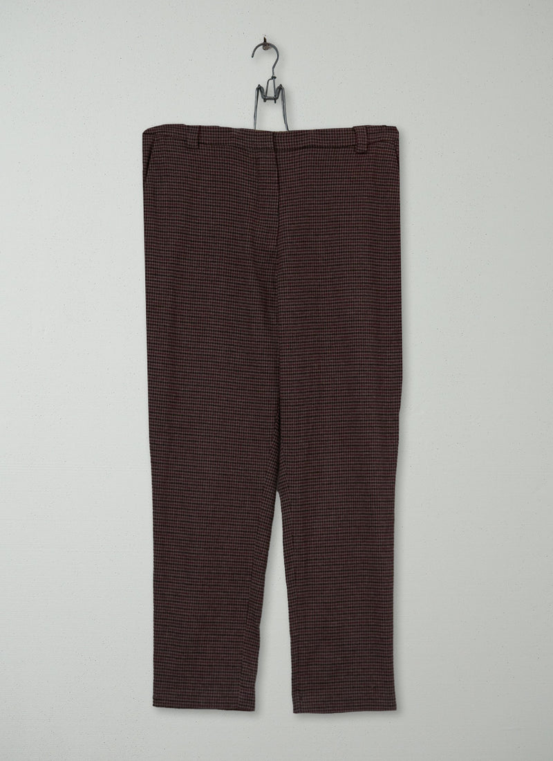 Reworn Check Cigarette Trousers Size 14 (768) | Multi