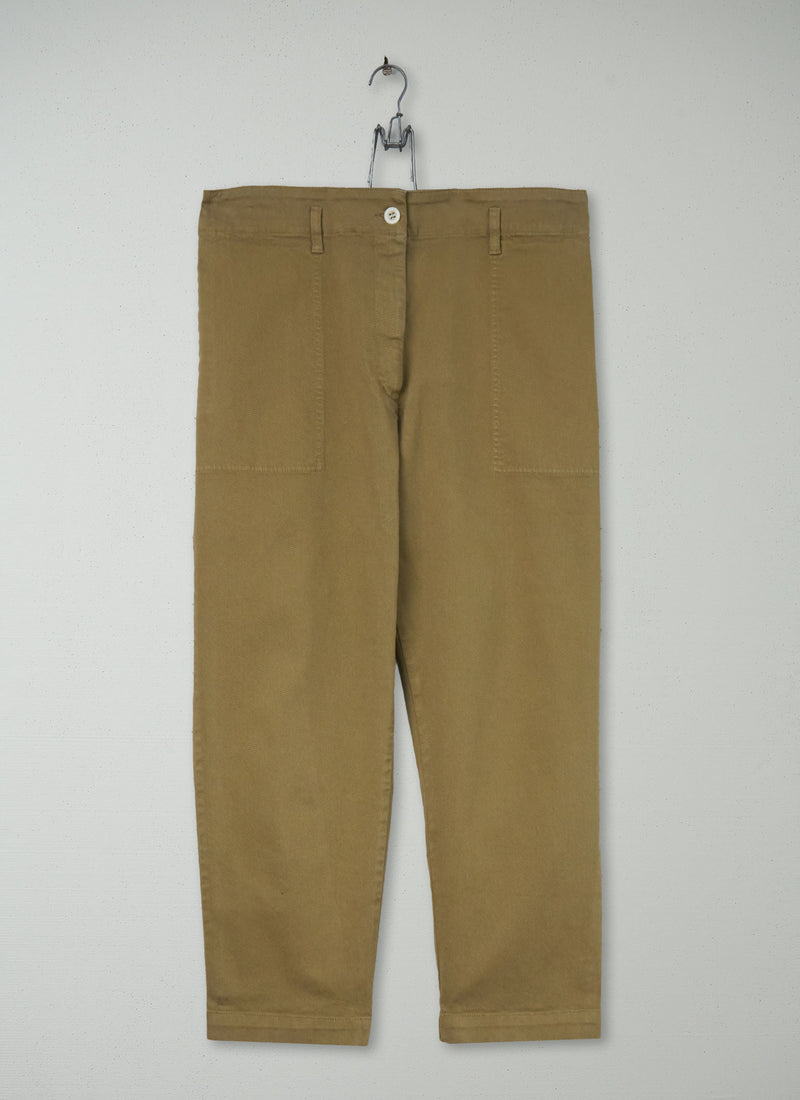 Reworn Garment Washed Boy Trousers Size 10 (1421) | Fawn
