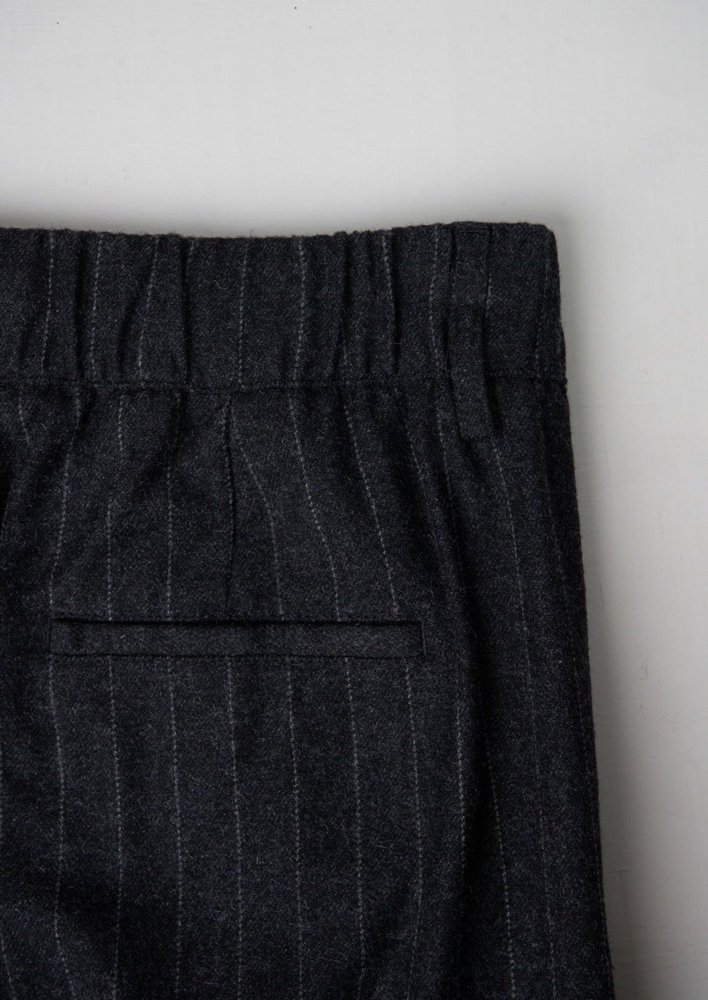 Reworn Pinstripe Trousers Size 16 (150) | Grey | TOAST