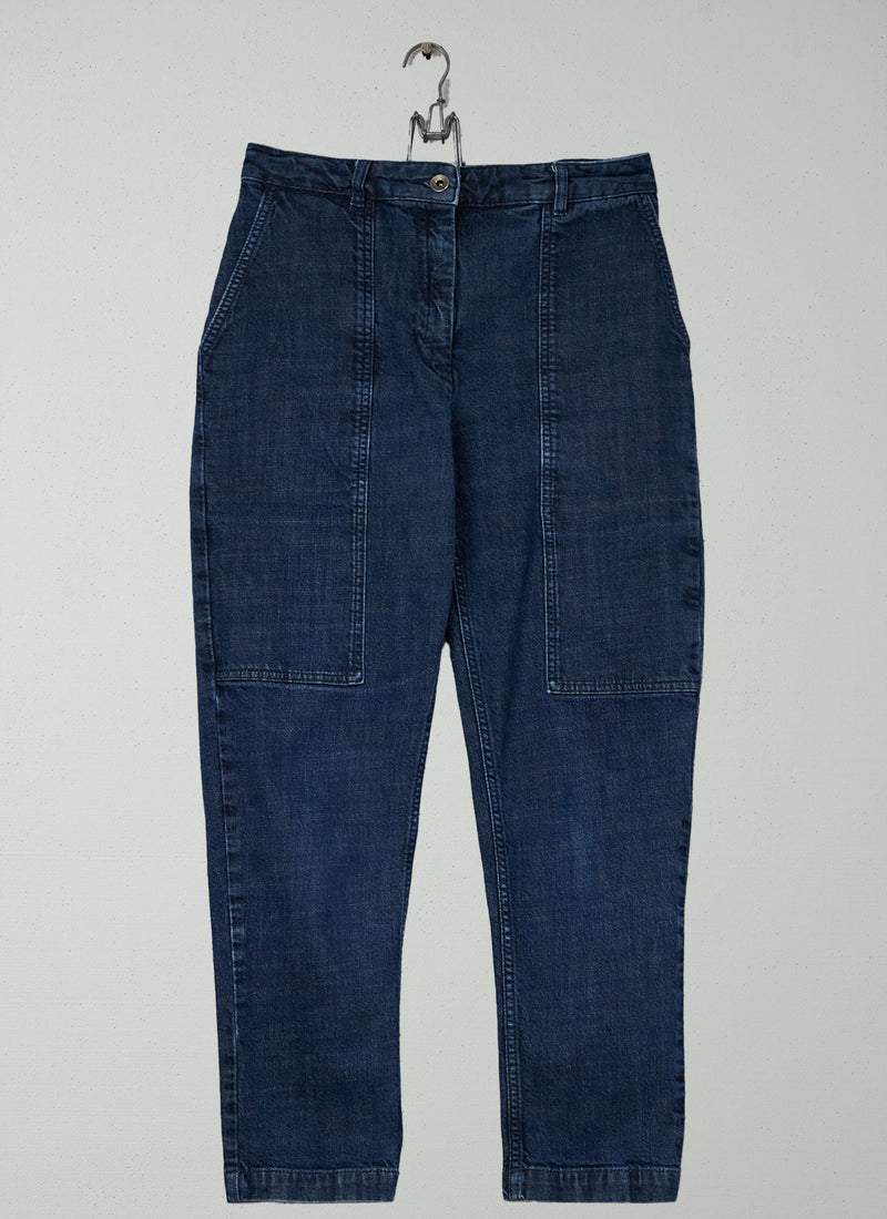 Reworn Slim Leg Jeans Size 6 (1638) | Indigo