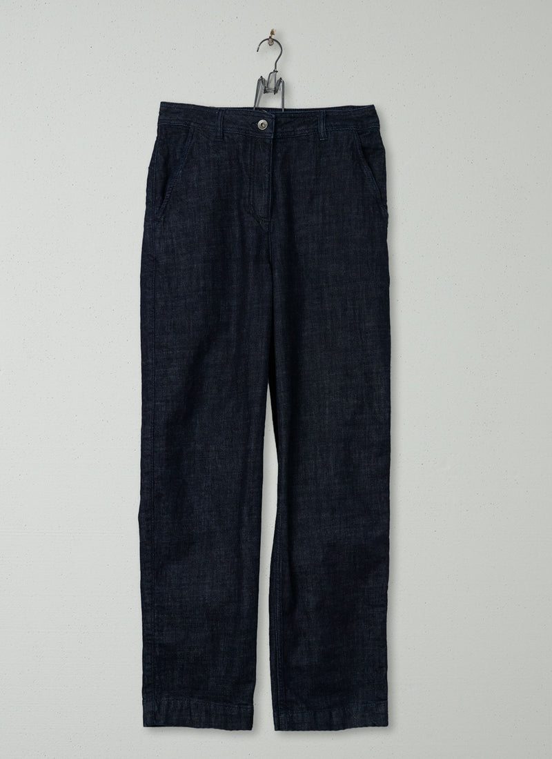 Reworn Indigo Denim Trousers Size 8 (1627) | Indigo