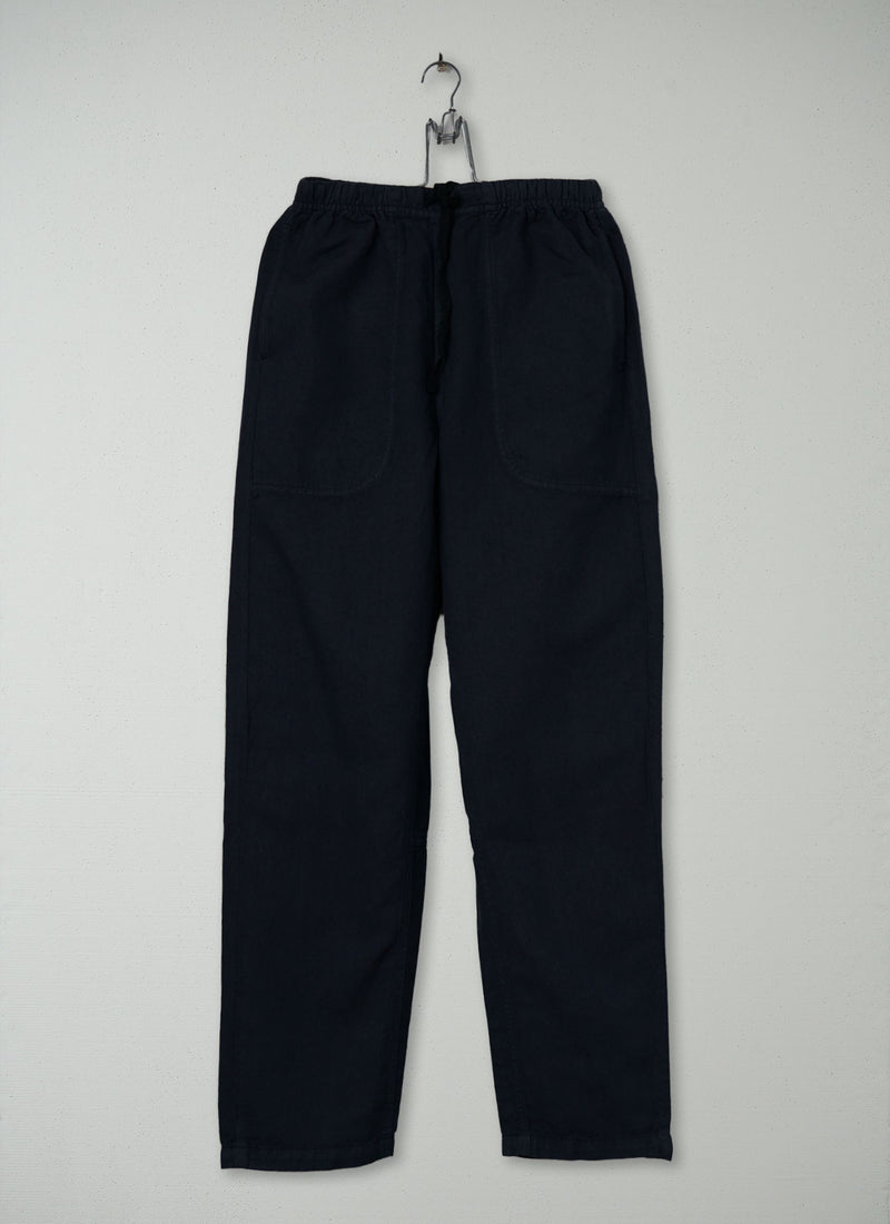 Reworn Cotton Linen Trousers Size XS (1532) | Slate
