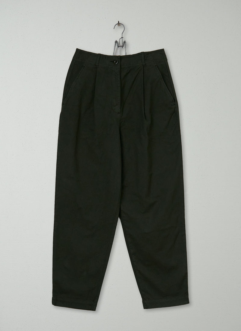 Reworn Cotton Canvas Trousers Size 8 (978) | Ash Green