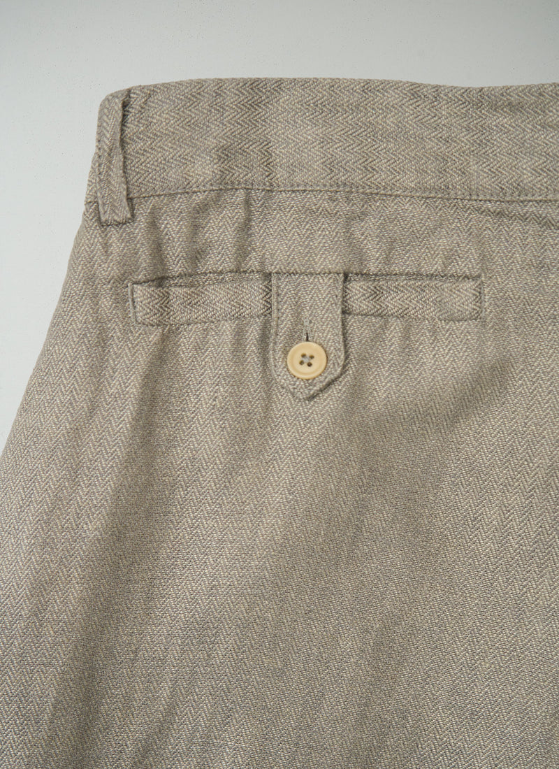 Reworn Panama Straight Leg Trousers Size 8 (1415) | Beige