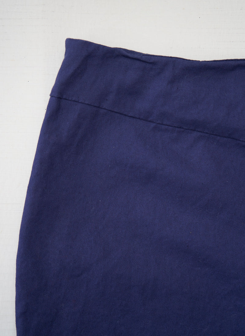 Reworn Stretch Capri Trousers Size 18 (1488) | Indigo Blue