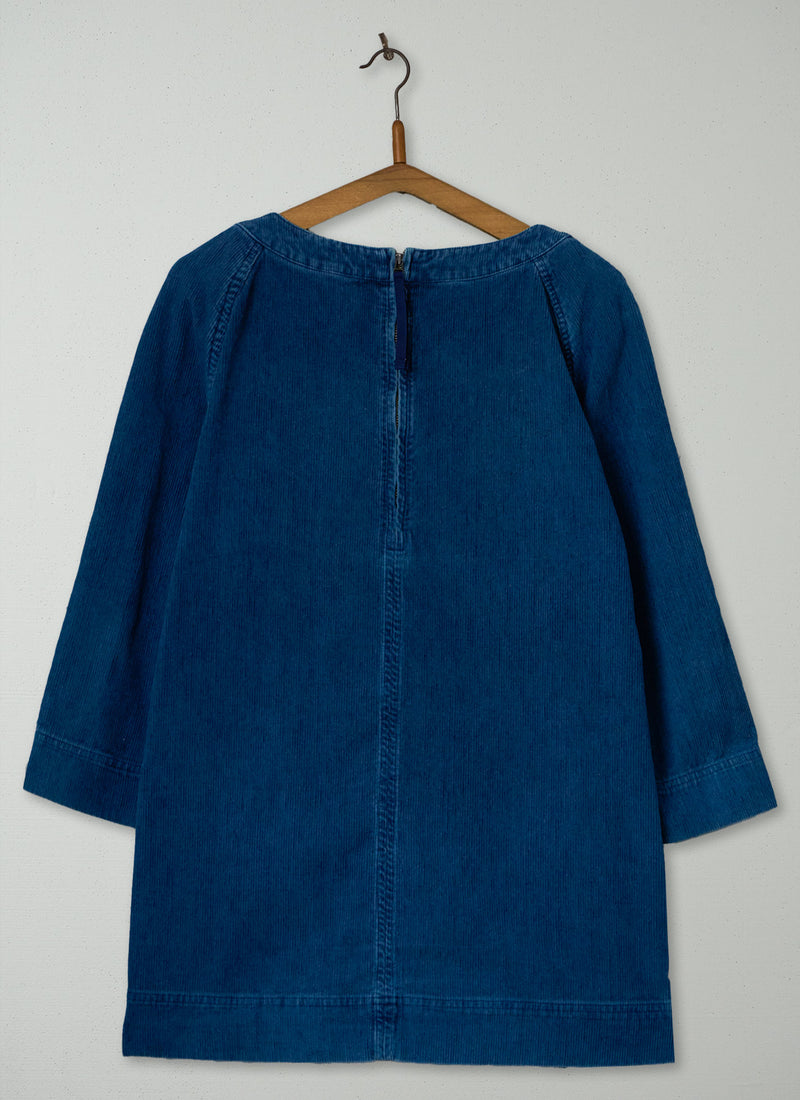 Reworn Cord Tunic Size 12 (1123) | Blue