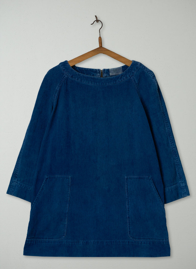 Reworn Cord Tunic Size 12 (1123) | Blue