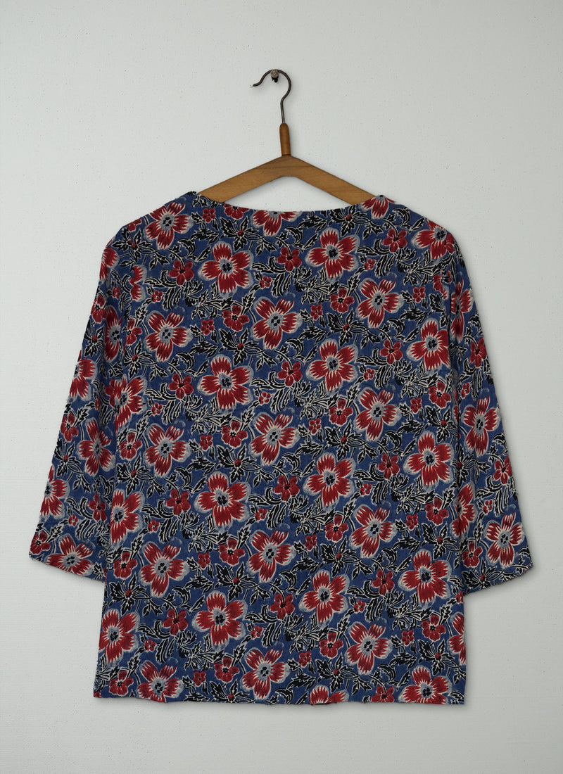 Reworn Madhuri Print Top Size 10 (1052) | Multi