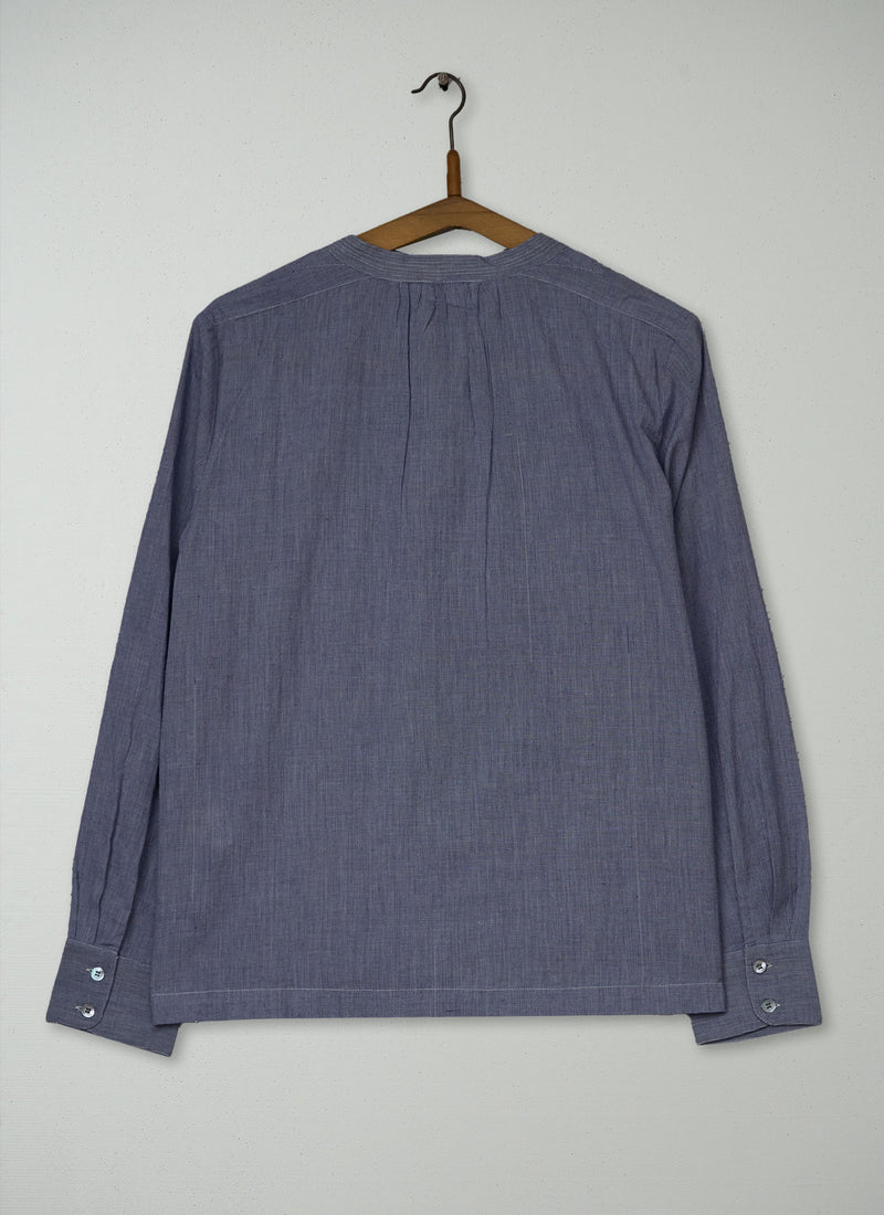 Reworn Soft Cotton Shirt Size 10 (1089) | Navy