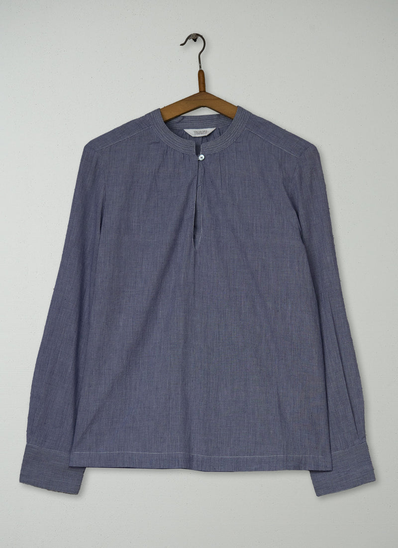 Reworn Soft Cotton Shirt Size 10 (1089) | Navy