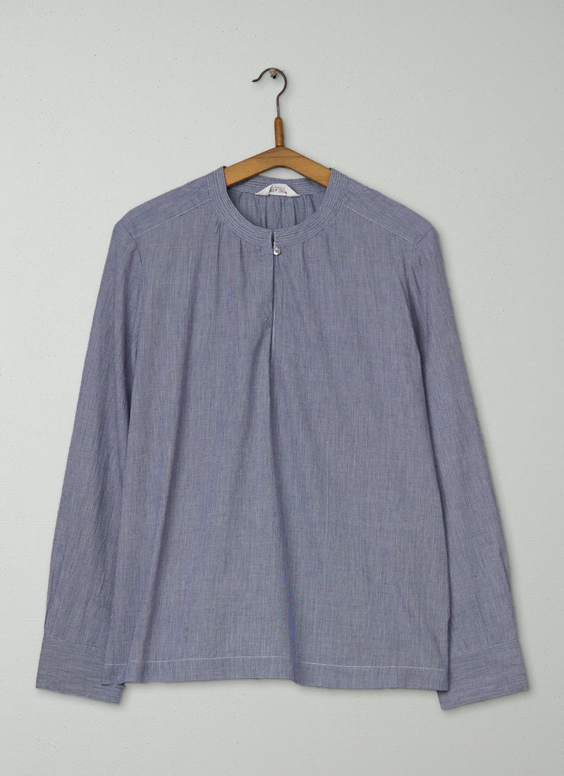Reworn Soft Cotton Shirt Size 16 (1080) | Navy
