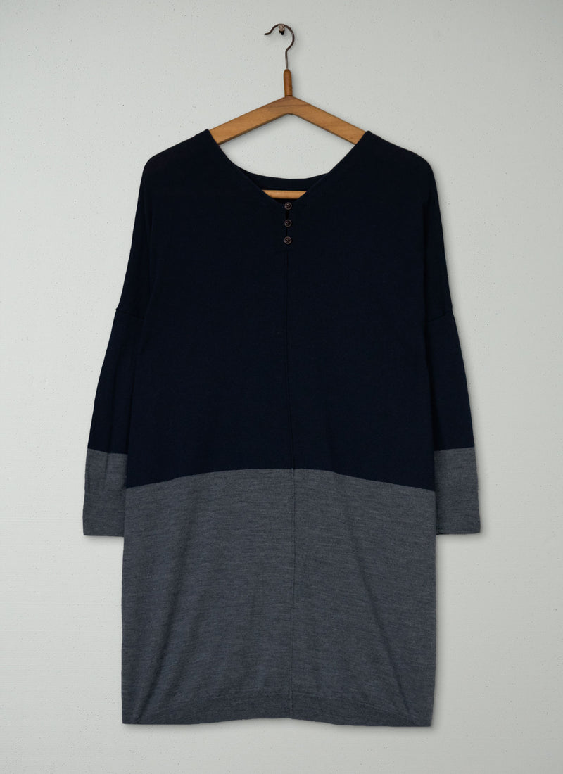 Reworn Jumper Dress Size S (628) | Multi