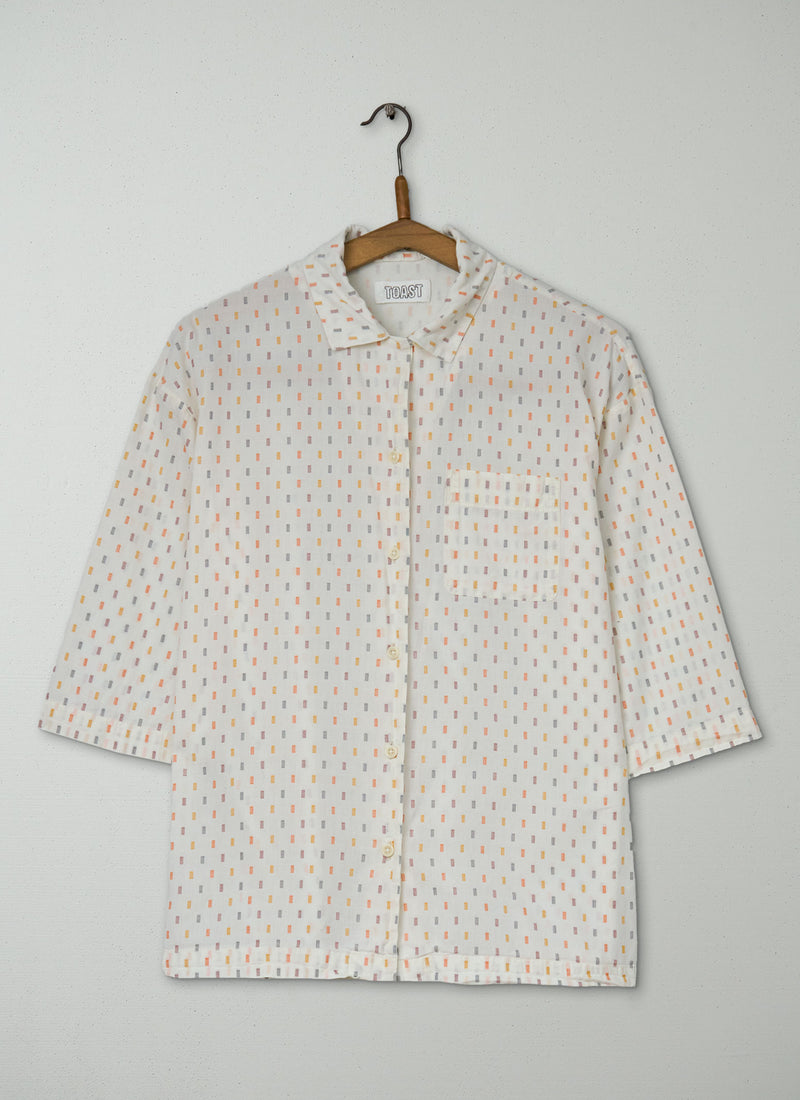 Reworn Cotton Print Shirt Size S (1073) | Multi