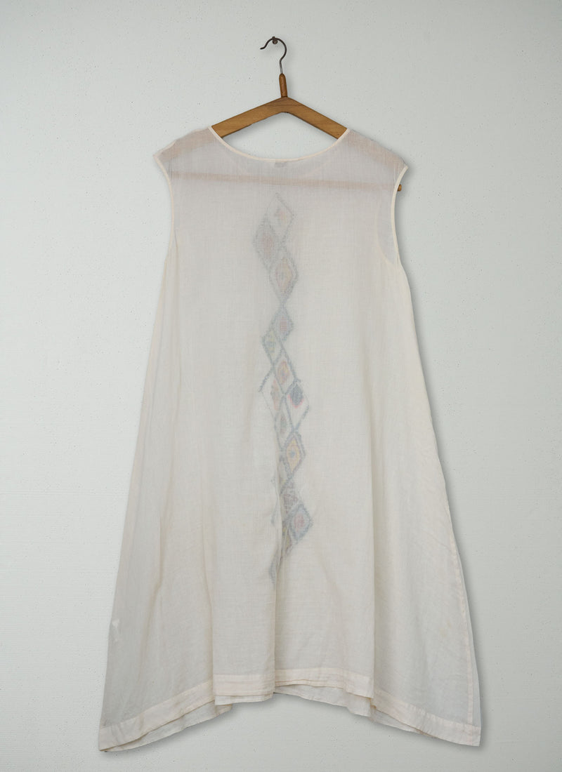 Reworn Embroidered Beach Dress Size 10 (1984) | Multi