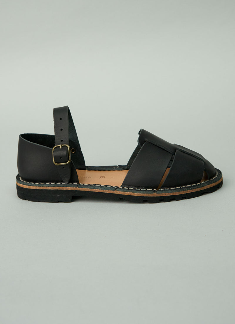 Reworn Steve Mono Sandals Size 36 (690) | Black