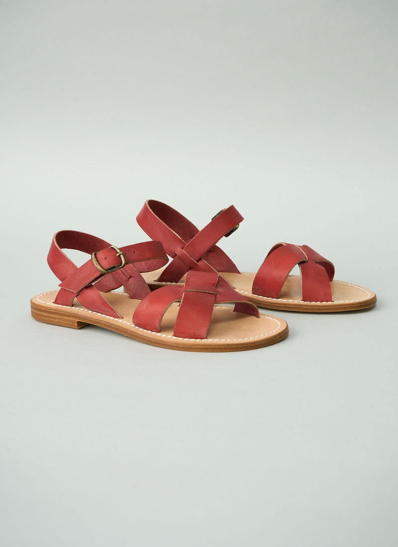 Reworn La Botte Gardiane Pac Sandals Size 36 (717) | Red