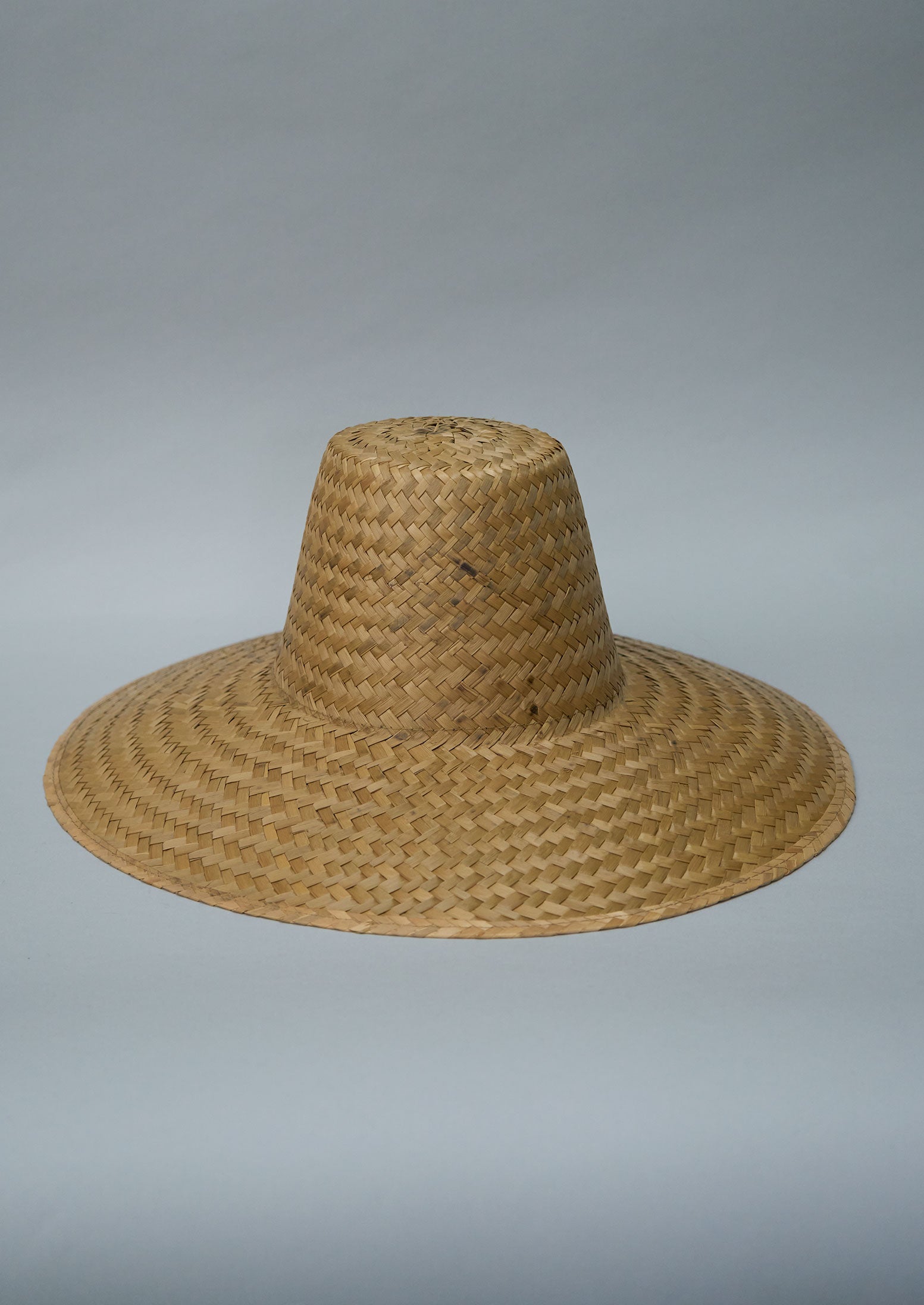Reworn Wide Brim Straw Hat (089) | Natural