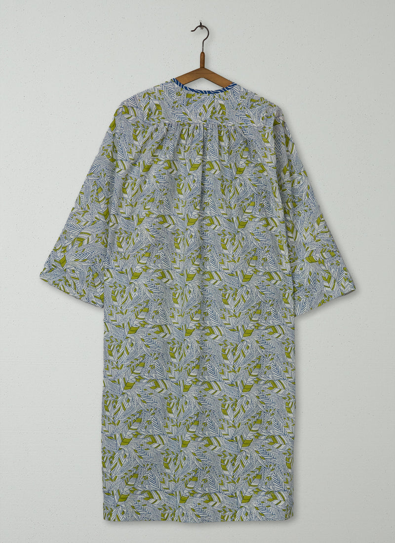 Reworn Block Print Kaftan Dress Size XXSXS (2080) | Multi