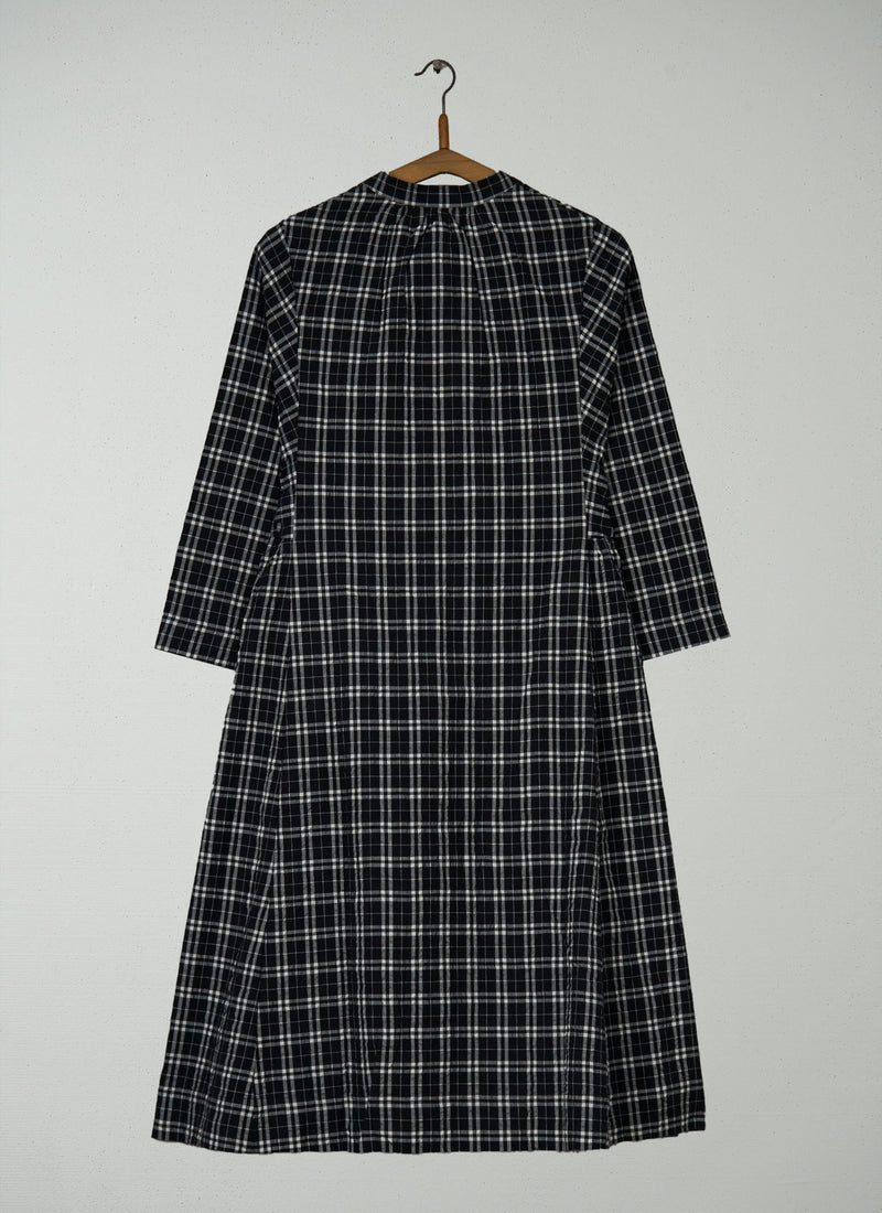 Reworn Check Cotton Cashmere Dress Size XS (1991) | Multi