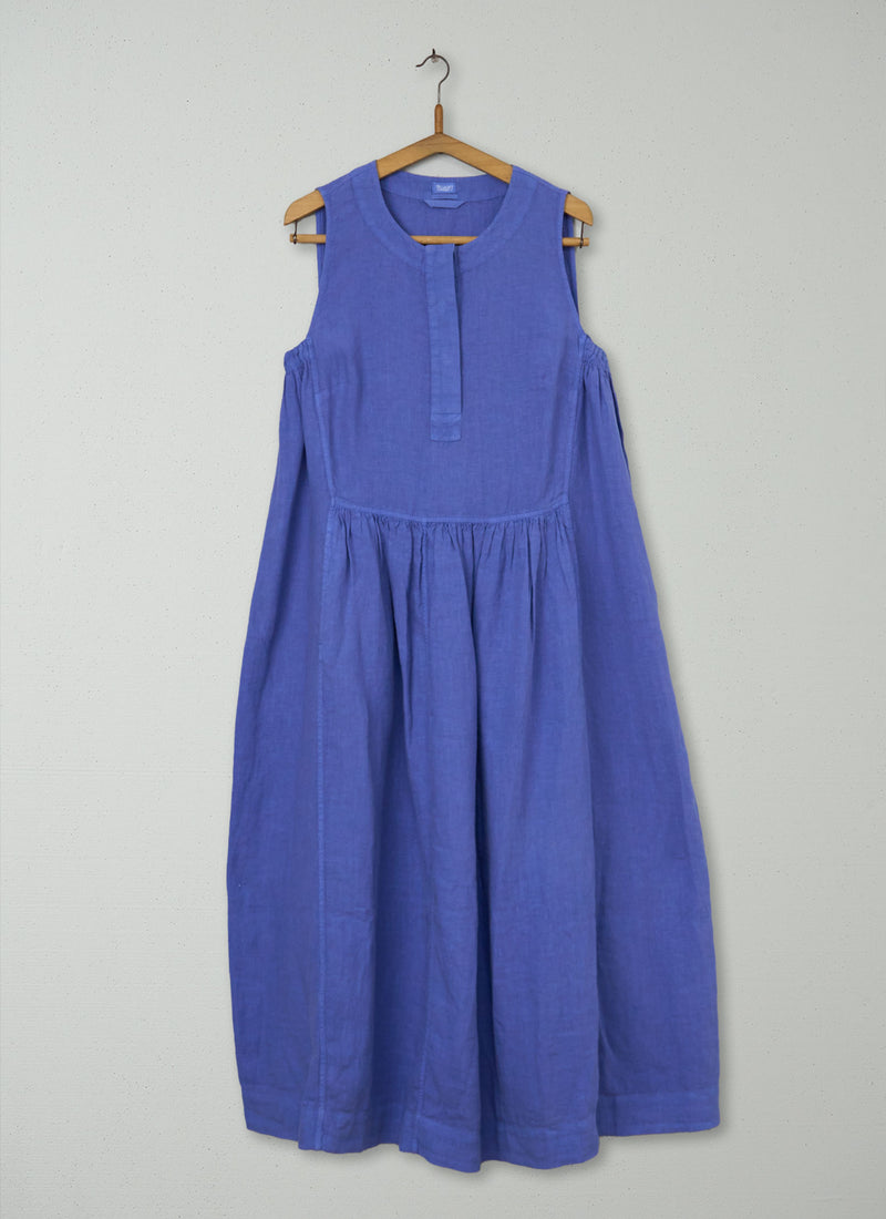 Reworn Linen Dress Size 6 (2099) | Cornflower