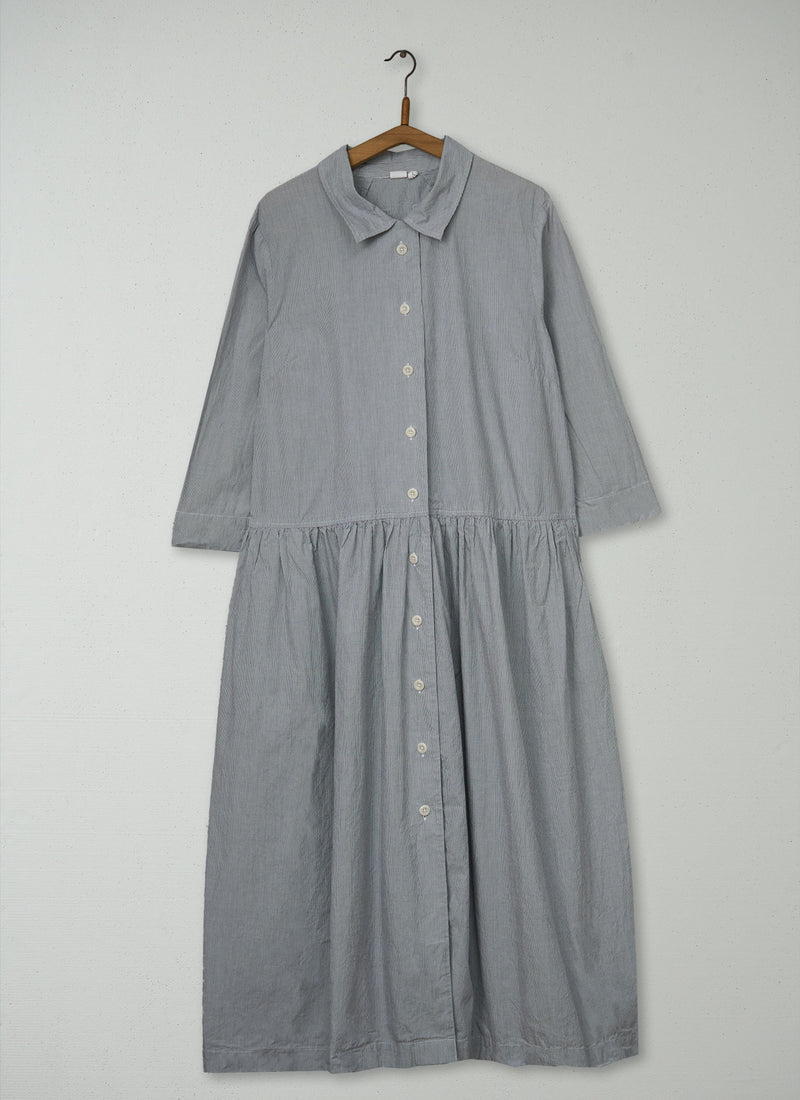 Reworn Fine Stripe Shirt Dress Size M (2136) | Multi