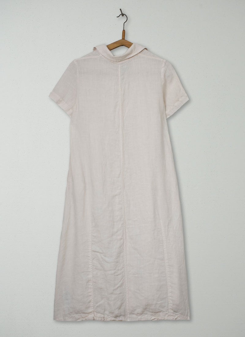 Reworn Linen Dress Size XXS (2134) | Oat