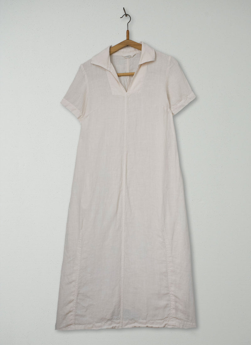 Reworn Linen Dress Size XXS (2134) | Oat