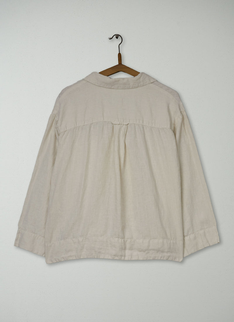 Reworn Linen Shirt Size XL (1220) | Oat