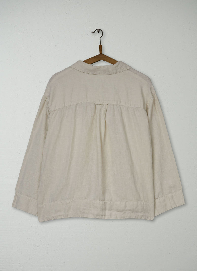 Reworn Linen Shirt Size XL (1250) | Oat