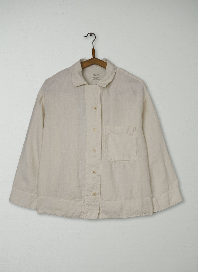 Reworn Linen Shirt Size XL (1250) | Oat