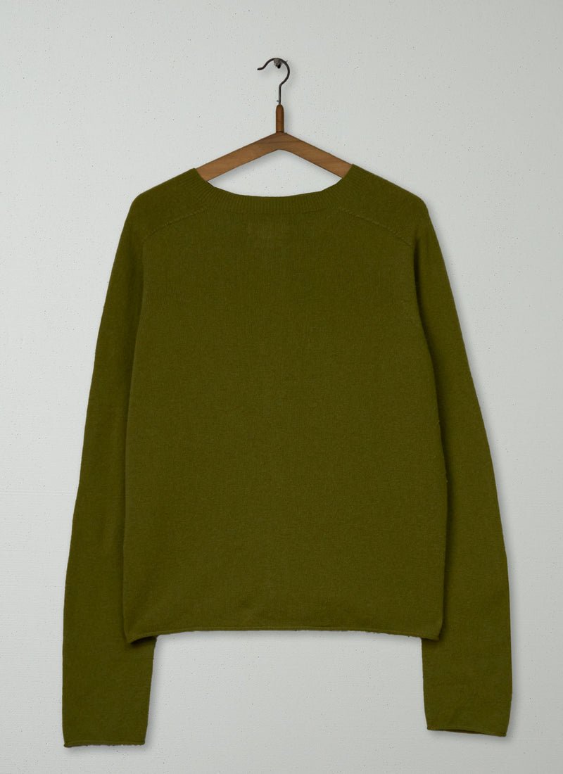 Reworn Wool Cashmere Neat Cardigan Size XS (644) | Pear