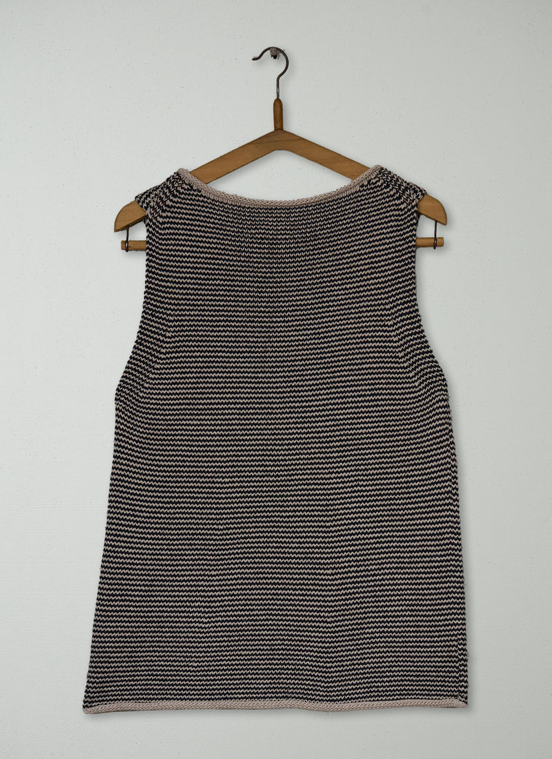 Reworn Stripe Linen Cotton Tank Size XS (665) | Multi