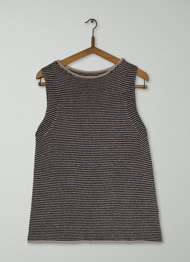 Reworn Stripe Linen Cotton Tank Size XS (665) | Multi