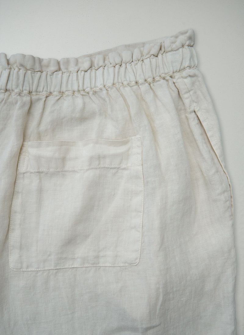 Reworn Linen Trousers Size M (1401) | Oat