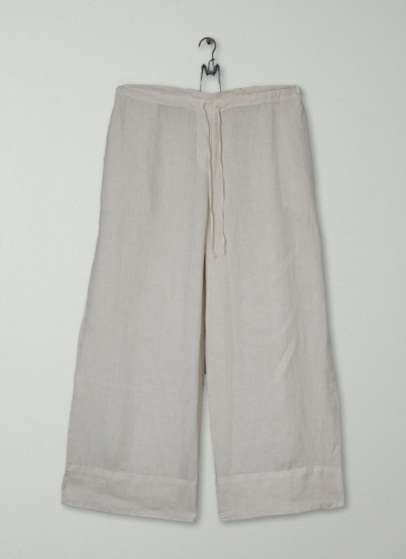 Reworn Linen Trousers Size M (1401) | Oat