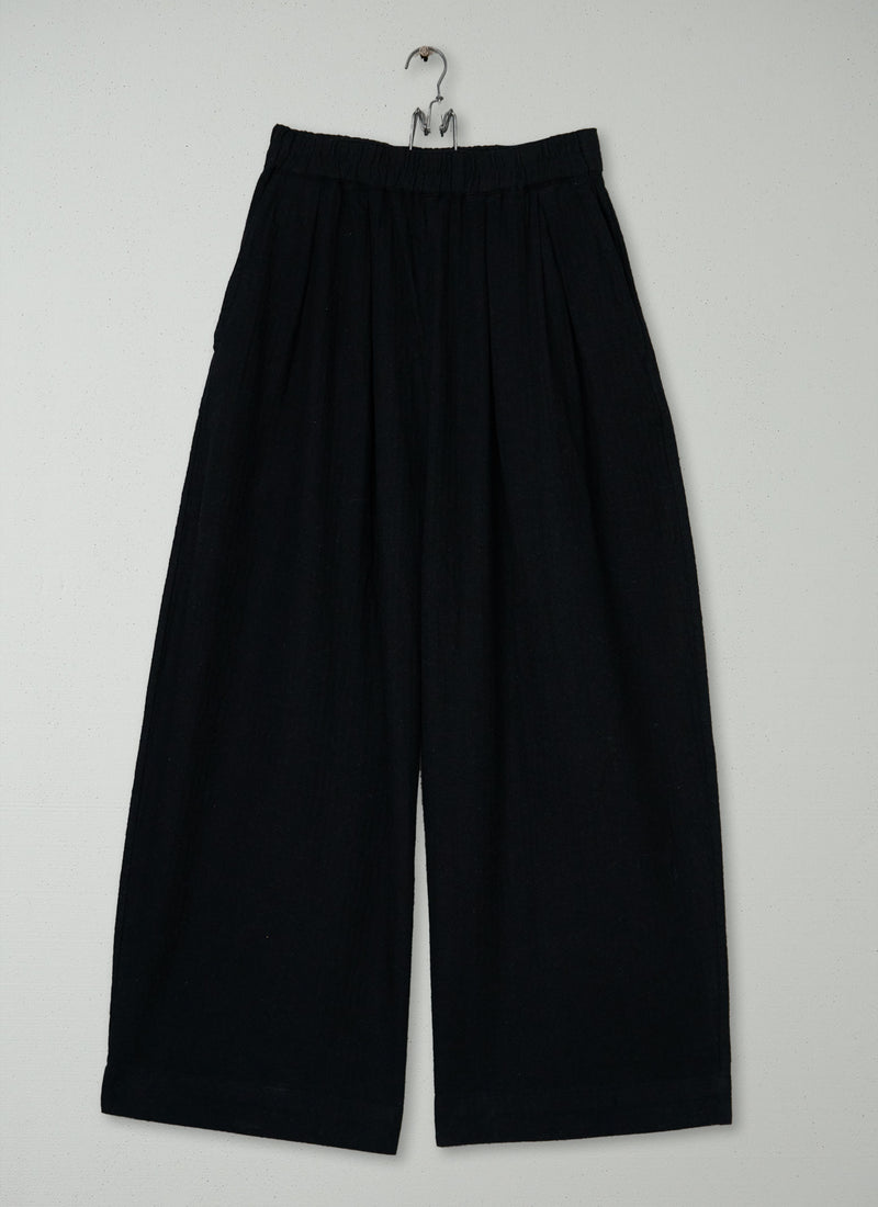 Reworn Linen Cotton Trousers Size M (1377) | Slate