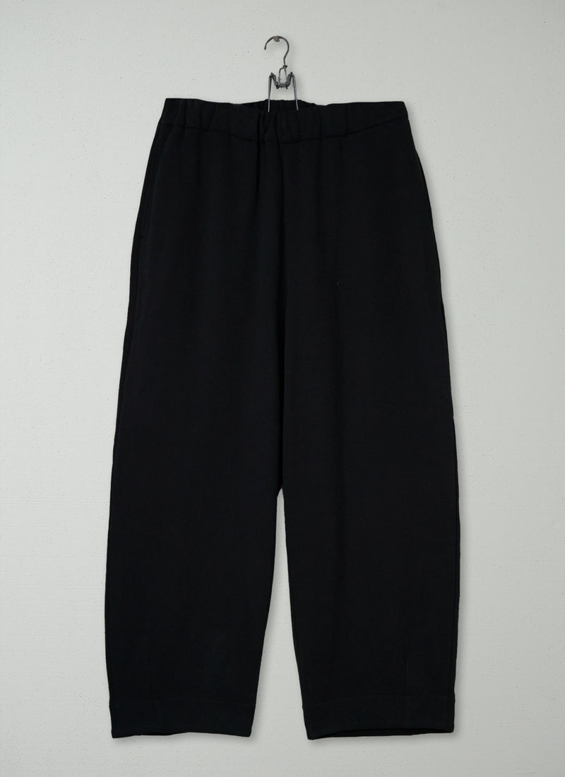 Reworn Loopback Jersey Trousers Size L (1555) | Black Pepper
