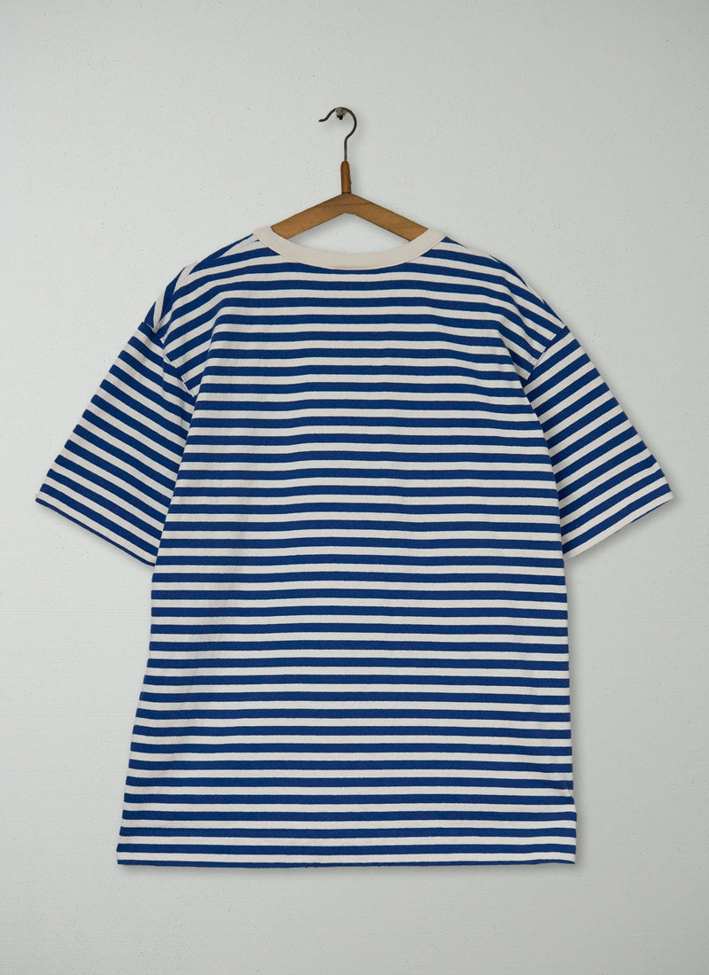 Reworn Mens Bold Stripe Cotton Tee Size XS (024) | Multi