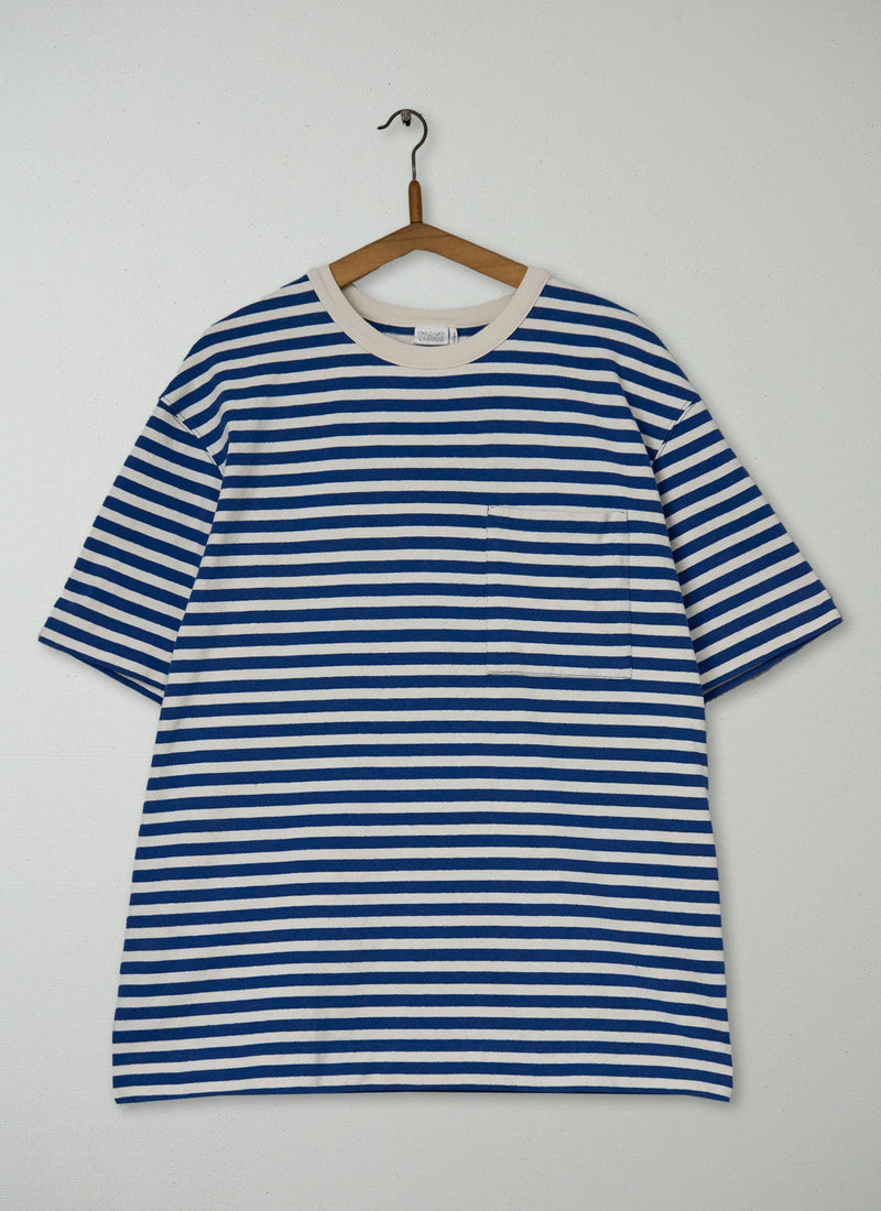 Reworn Mens Bold Stripe Cotton Tee Size XS (024) | Multi