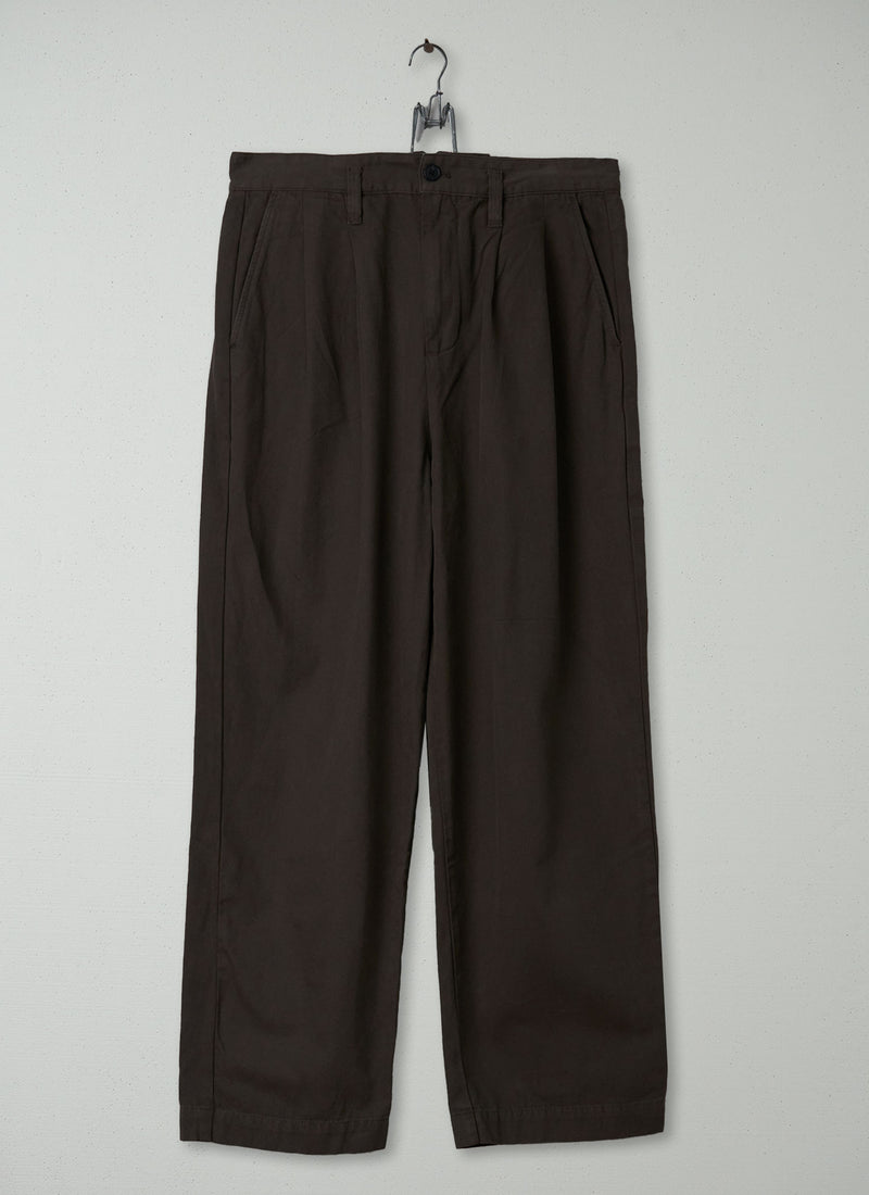 Reworn Mens Wide Leg Trousers Size 30 (099) | Dark Olive