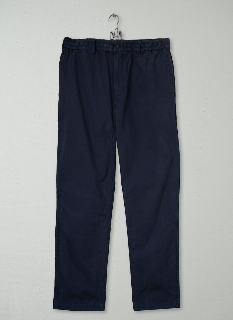 Reworn Mens Cotton Canvas Trousers Size L (102) | Prussian Blue