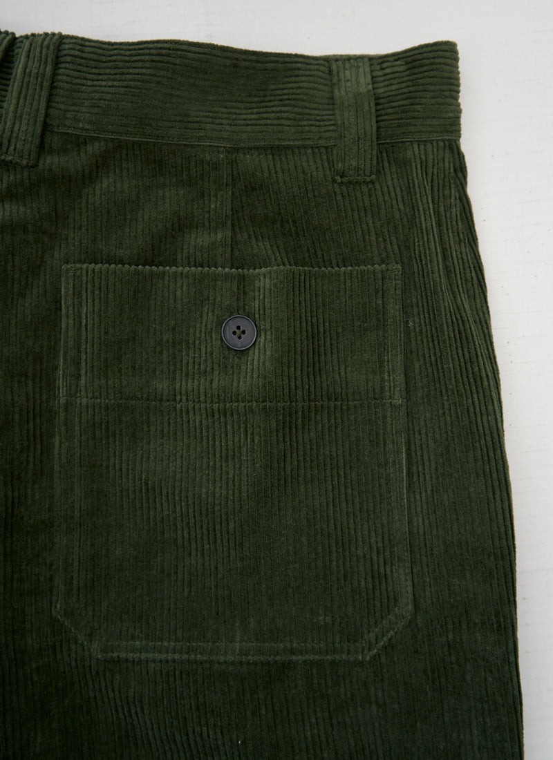Reworn Mens Cord Trousers Size 32 (096) | Pine