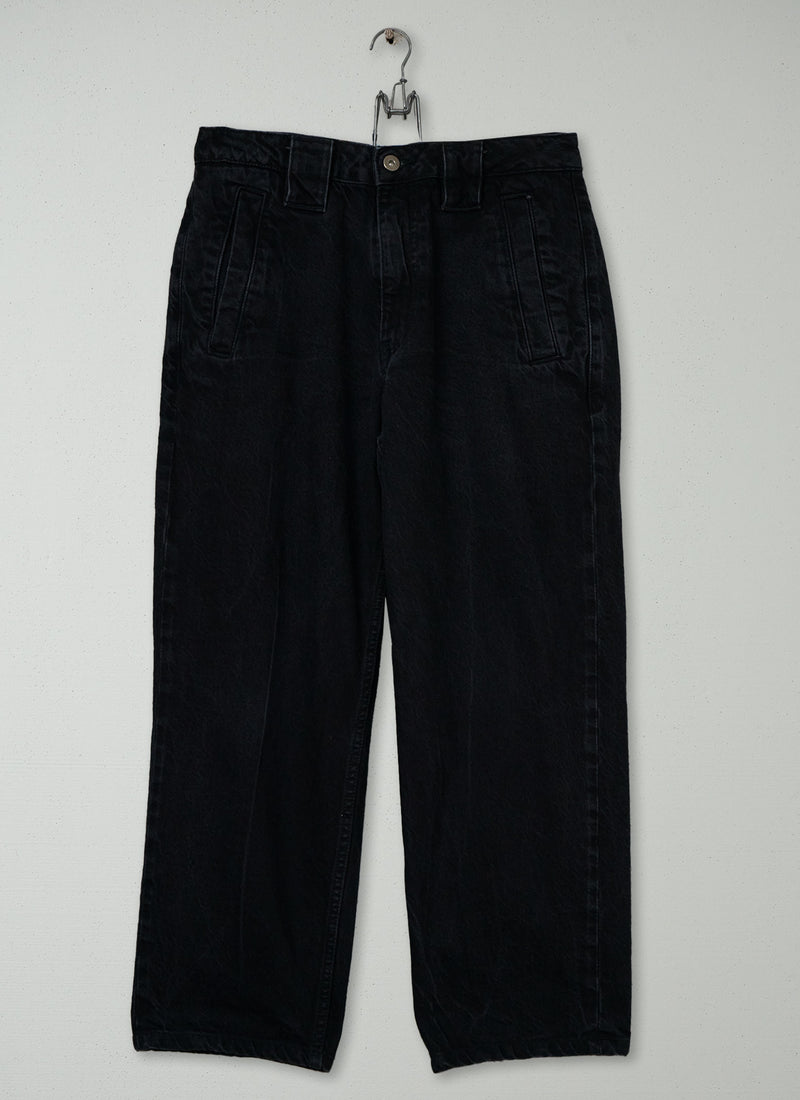 Reworn Mens Denim Trousers Size 30 (101) | Carbon Black