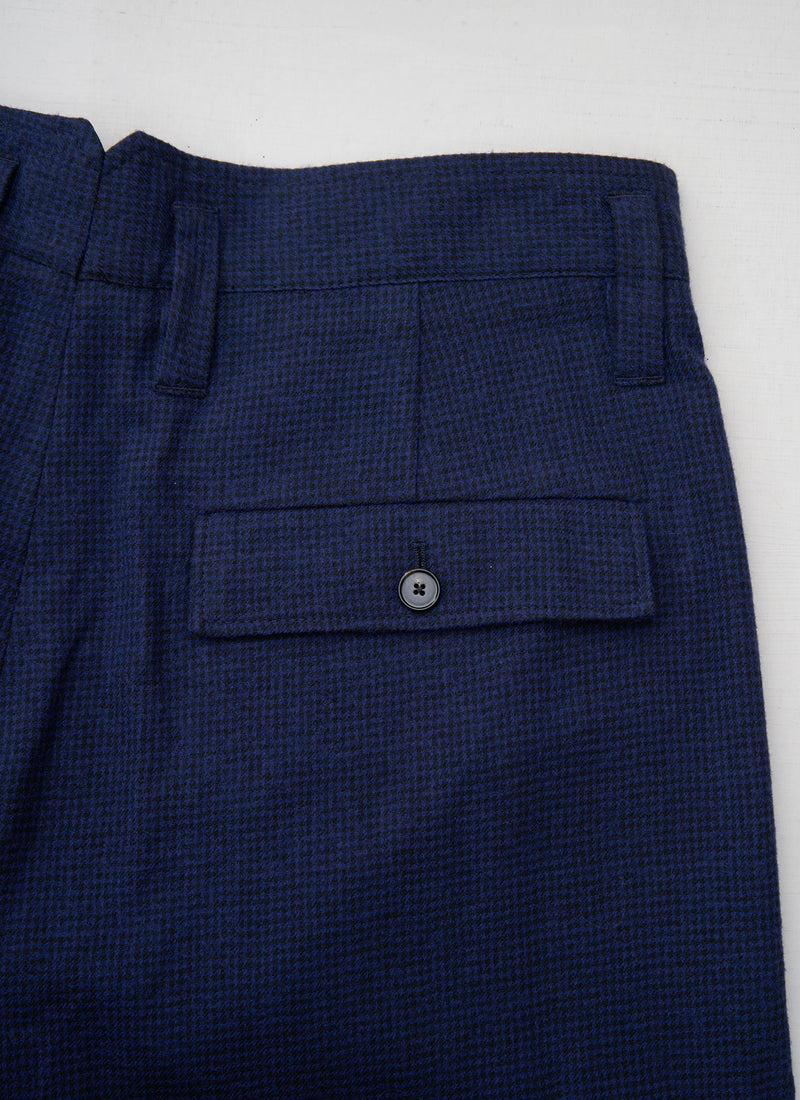 Reworn Mens Cotton Wool Trousers Size 32 (113) | Dark Navy